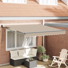 Markiza chowana vidaXL Beżowa 350x250 cm, Materiał do markizy vidaXL do ramy 3.5x2.5 m Beżowy