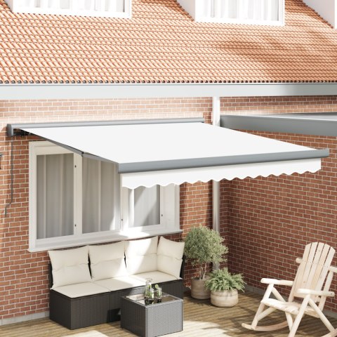 Markiza ręczna vidaXL Biała 350x250 cm, Materiał do wymiany markizy vidaXL dla ramy 3,5x2,5 m Biała