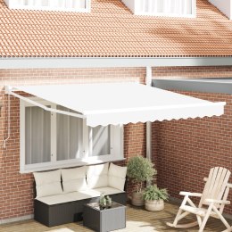 Ręczna markiza vidaXL Biała 350x250 cm, Materiał do wymiany markizy vidaXL na stelaż 3.5x2.5 m Biały
