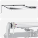 VidaXL Automatyczna chowana markiza beżowa 350x250 cm, vidaXL Materiał wymienny do markizy 3.5x2.5 m beżowy