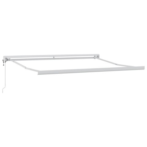 VidaXL Automatyczna chowana markiza biała 350x250 cm, vidaXL Materiał do wymiany markizy na ramę 3.5x2.5 m białą VidaXL Automatyczna chowana markiza biała 350x250 cm, vidaXL Materiał do wymiany markizy na ramę 3.5x2.5 m białą