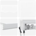 VidaXL Automatyczna chowana markiza biała 350x250 cm, vidaXL Materiał do wymiany markizy na ramę 3.5x2.5 m białą
