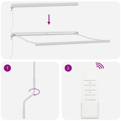 VidaXL Automatyczna chowana markiza biała 350x250 cm, vidaXL Materiał do wymiany markizy na ramę 3.5x2.5 m białą VidaXL Automatyczna chowana markiza biała 350x250 cm, vidaXL Materiał do wymiany markizy na ramę 3.5x2.5 m białą