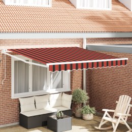 VidaXL Automatyczna markiza chowana pomarańczowa i brązowa 350x250 cm