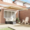 VidaXL Automatyczna markiza chowana w paski multikolorowe 350x250 cm