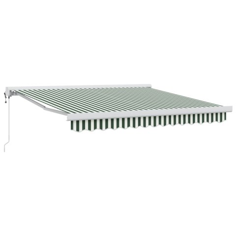 VidaXL Automatyczna markiza chowana zielona i biała 300x250 cm, vidaXL Materiał do wymiany markizy dla ramy 3x2.5 m zielonej i b VidaXL Automatyczna markiza chowana zielona i biała 300x250 cm, vidaXL Materiał do wymiany markizy dla ramy 3x2.5 m zielonej i b