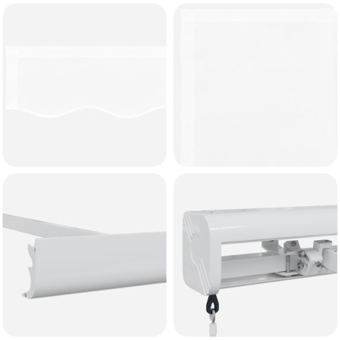 VidaXL Biała markiza ręczna 350x250 cm, vidaXL materiał wymienny do markizy o rozmiarze 3,5x2,5 m biała VidaXL Biała markiza ręczna 350x250 cm, vidaXL materiał wymienny do markizy o rozmiarze 3,5x2,5 m biała