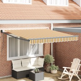 VidaXL Markiza chowana Wzór wielokolorowy 350x250 cm