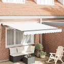 VidaXL Ręczna Markiza Zwijana Biała 350x250 cm, vidaXL Materiał wymienny do markizy 3.5x2.5 m Biały