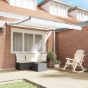 VidaXL Ręczna Markiza Zwijana Biała 350x250 cm, vidaXL Materiał wymienny do markizy 3.5x2.5 m Biały