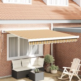 VidaXL Ręczna markiza chowana wielokolorowa 350x250 cm
