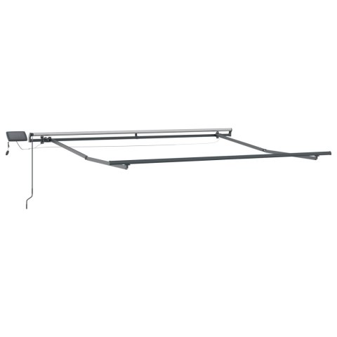 VidaXL Ręczna markiza chowana z LED w żółtym i pomarańczowym 350x250 cm VidaXL Ręczna markiza chowana z LED w żółtym i pomarańczowym 350x250 cm