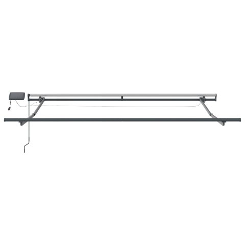 VidaXL Ręczna markiza chowana z LED w żółtym i pomarańczowym 350x250 cm VidaXL Ręczna markiza chowana z LED w żółtym i pomarańczowym 350x250 cm