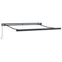 Markiza manualna vidaXL Zielona i żółta 350x250 cm, Materiał wymienny do markizy vidaXL na stelaż 3.5x2.5 m Zielona i żółta