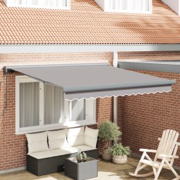 Markiza ręczna vidaXL Jasnoszara 350x250 cm, Materiał do wymiany na markizę vidaXL 3.5x2.5 m Jasnoszary