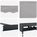 Markiza ręczna vidaXL Jasnoszara 350x250 cm, Materiał do wymiany na markizę vidaXL 3.5x2.5 m Jasnoszary