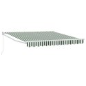 Markiza ręczna vidaXL zielono-biała 350x250 cm, Materiał zamienny do markizy vidaXL dla ramy 3.5x2.5 m zielono-biała