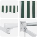 Markiza ręczna vidaXL zielono-biała 350x250 cm, Materiał zamienny do markizy vidaXL dla ramy 3.5x2.5 m zielono-biała