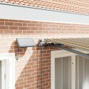 Ręczna markiza chowana vidaXL z LED Zielono-żółta 350x250 cm, Materiał wymienny do markizy vidaXL o wymiarach 3.5x2.5 m Zielono-