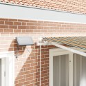 Ręczna markiza vidaXL chowana z LED Zielona i Żółta 350x250 cm, Tkanina wymienna do markiz vidaXL na ramę 3,5x2,5 m Zielona i Żó