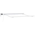 Ręczna markiza vidaXL chowana z LED Zielona i Żółta 350x250 cm, Tkanina wymienna do markiz vidaXL na ramę 3,5x2,5 m Zielona i Żó
