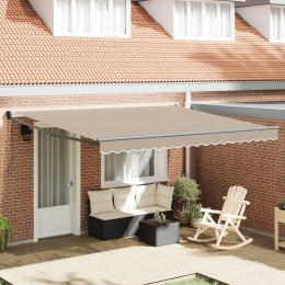 VidaXL Automatyczna Chowana Markiza Beżowa 400x300 cm, vidaXL Wymienna Tkanina do Markizy 4x3 m Beżowa