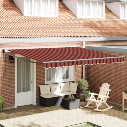 VidaXL Automatyczna Chowana Markiza Czerwono-Brown 400x300 cm