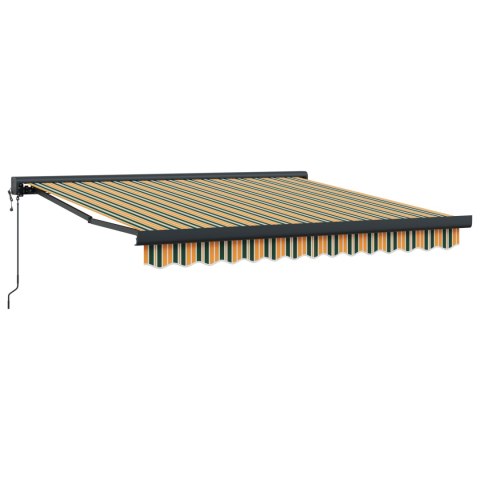VidaXL Automatyczna chowana markiza Zielona i Żółta 350x250 cm, vidaXL Wymienna tkanina markizy do ramy 3.5x2.5 m Zielona i Żółt VidaXL Automatyczna chowana markiza Zielona i Żółta 350x250 cm, vidaXL Wymienna tkanina markizy do ramy 3.5x2.5 m Zielona i Żółt
