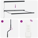 VidaXL Automatyczna chowana markiza Zielona i Żółta 350x250 cm, vidaXL Wymienna tkanina markizy do ramy 3.5x2.5 m Zielona i Żółt