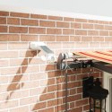 VidaXL Automatyczna markiza chowana z LED żółta i pomarańczowa 400x300 cm