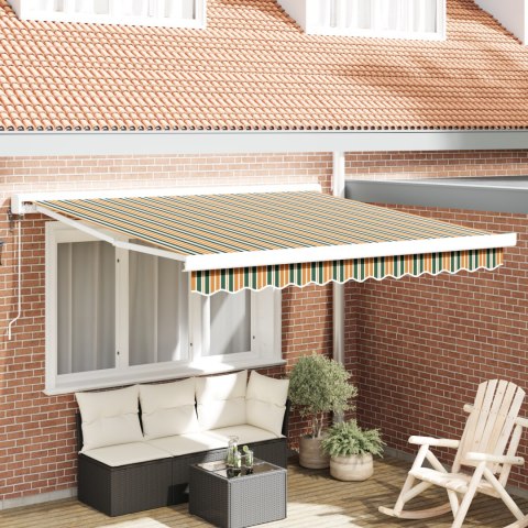 Automatyczna markiza chowana zielono-żółta 350x250 cm, Namiot markizowy vidaXL do wymiany tkaniny dla ramy 3,5x2,5 m ziel Automatyczna markiza chowana zielono-żółta 350x250 cm, Namiot markizowy vidaXL do wymiany tkaniny dla ramy 3,5x2,5 m ziel