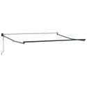 VidaXL Automatyczna zwijana markiza Czerwona 350x250 cm, vidaXL Materiał wymienny do markiz 3.5x2.5 m Czerwony