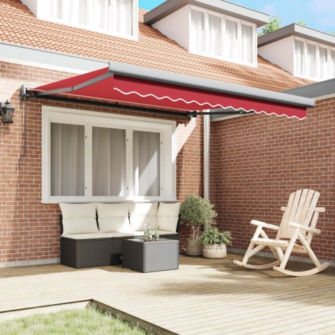 VidaXL Czerwona chowana markiza 350x250 cm, vidaXL Materiał wymienny na markizę dla ramy 3,5x2,5 m Czerwony VidaXL Czerwona chowana markiza 350x250 cm, vidaXL Materiał wymienny na markizę dla ramy 3,5x2,5 m Czerwony
