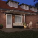 Automaticzna chowana markiza z LED Beżowa 400x350 cm, Materiał na markizę zamienny dla ramy 4x3.5 m Beżowy