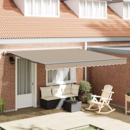Automatyczna markiza vidaXL Beżowa 400x350 cm, Materiał do wymiany markizy vidaXL na ramę 4x3.5 m Beżowy