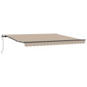 Automatyczna markiza vidaXL Beżowa 400x350 cm, Materiał do wymiany markizy vidaXL na ramę 4x3.5 m Beżowy