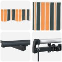 Manualna markiza chowana vidaXL zielona i żółta 400x300 cm, Materiał zamienny do markizy vidaXL na ramę 4x3 m zielona i żółta