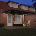 Markiza chowana vidaXL z LED w czarnej 450x300 cm, Materiał do wymiany markizy vidaXL na ramę 4.5x3 m czarną