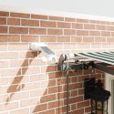 Markiza chowana vidaXL z LED zielona i biała 400x300 cm, Materiał do wymiany w markizie vidaXL na ramę 4x3 m zielona i biała