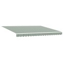 Markiza chowana vidaXL z LED zielona i biała 400x300 cm, Materiał do wymiany w markizie vidaXL na ramę 4x3 m zielona i biała