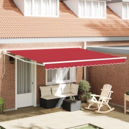 Markiza manualna chowana vidaXL Czerwona 400x300 cm, Materiał zastępczy do markizy vidaXL dla stelaża 4x3 m Czerwony