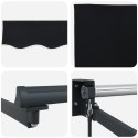 Markiza ręczna vidaXL Czarna 450x300 cm, Materiał wymienny markizy vidaXL na ramę 4.5x3 m Czarna