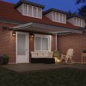 Markiza ręczna vidaXL z LED jasnoszara 400x350 cm, Materiał zamienny do markizy vidaXL na ramę 4x3,5 m jasnoszary