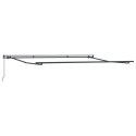 Ręczna markiza chowana vidaXL czarna 400x350 cm, Materiał zastępczy vidaXL do ramy 4x3,5 m czarny