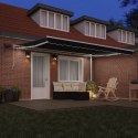 Ręczna markiza chowana vidaXL z LED czarna 450x300 cm, Materiał do wymiany w markizie vidaXL na ramę 4,5x3 m czarną