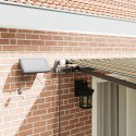 Ręczna markiza chowana vidaXL z LED zielona i żółta 400x300 cm, Materiał do wymiany markizy vidaXL dla ramy 4x3 m zielona i żółt