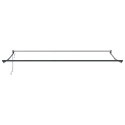 VidaXL Automatyczna chowana markiza Czarna 450x300 cm, vidaXL Tkanina wymienna markizy do ramy 4.5x3 m Czarna