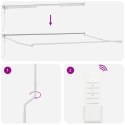 VidaXL Automatyczna chowana markiza zielono-biała 400x300 cm, vidaXL Materiał zamienny dla markizy do stelaża 4x3 m zielono-biał