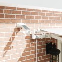 VidaXL Automatyczna markiza chowana z LED biała 400x350 cm, vidaXL Materiał wymienny markizy na ramę 4x3.5 m biała
