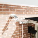 VidaXL Automatyczna markiza chowana z LED czarna 400x350 cm, vidaXL Materiał na wymianę markizy na ramę 4x3,5 m czarna